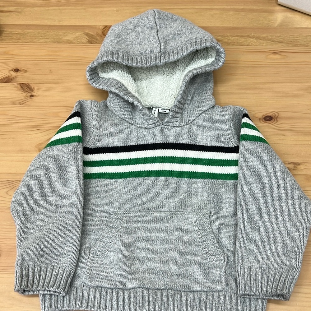 Janie and Jack Gray Hoodie sweater